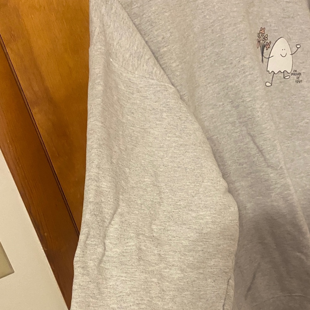 Gray Ghost Graphic Women's Crewneck Pullover - Picture 7 of 16